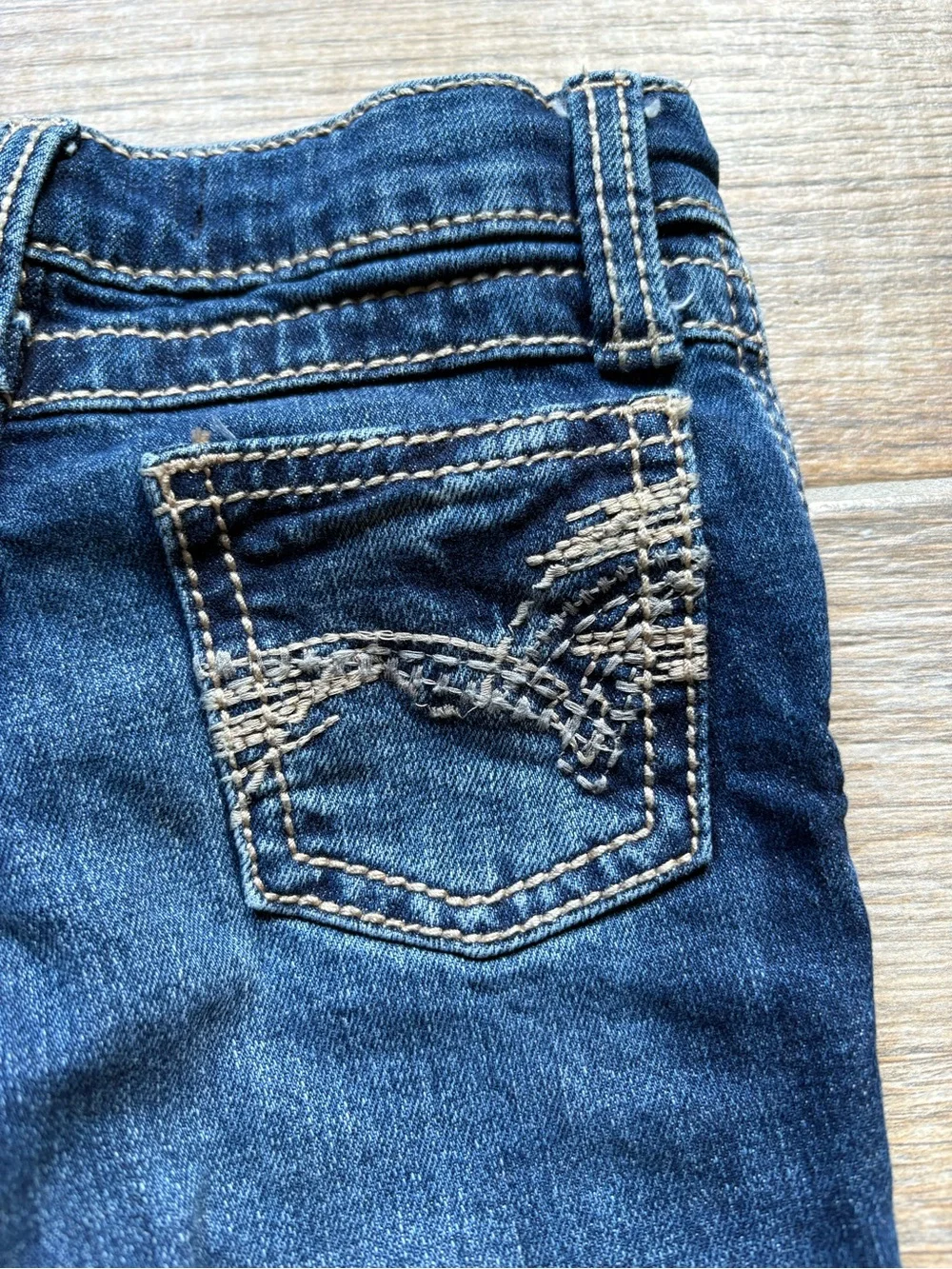 Boys Wrangler 20x Dark Blue Denim Jeans, Size 3T